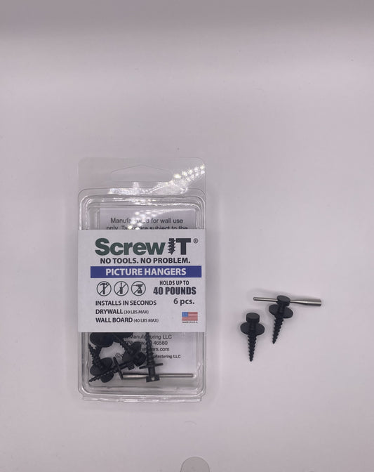 "Screw It" Picture Hanger Screw Holds 30 pounds